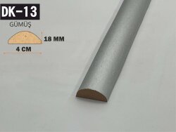 DK-13 Oval Dekoratif Mdf Duvar Çıtası 4cmx278cm-GÜMÜŞ - DEKORCUM