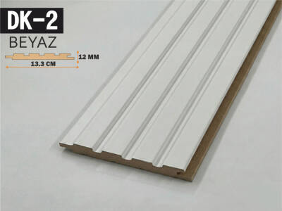 DK-2 Mdf Lambri Duvar Paneli 13.3cmx278cm-BEYAZ - 1