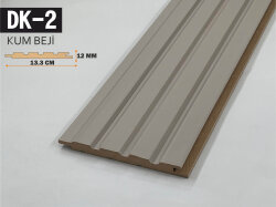 DK-2 Mdf Lambri Duvar Paneli 13.3cmx278cm-KUM BEJİ - DEKORCUM