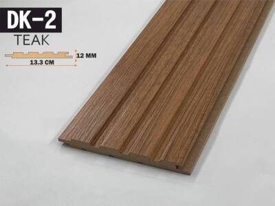 DK-2 Mdf Lambri Duvar Paneli 13.3cmx278cm-TEAK - 1