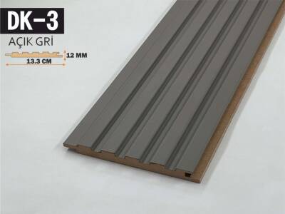 DK-3 Mdf Lambri Duvar Paneli 13.3cmx278cm-AÇIK GRİ - 1