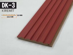 DK-3 Mdf Lambri Duvar Paneli 13.3cmx278cm-KİREMİT - DEKORCUM