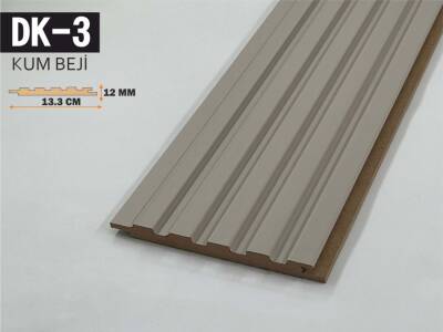 DK-3 Mdf Lambri Duvar Paneli 13.3cmx278cm-KUM BEJİ - 1