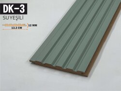 DK-3 Mdf Lambri Duvar Paneli 13.3cmx278cm-SU YEŞİLİ - DEKORCUM