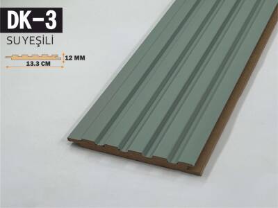 DK-3 Mdf Lambri Duvar Paneli 13.3cmx278cm-SU YEŞİLİ - 1
