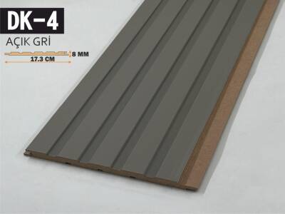 DK-4 Mdf Lambri Duvar Paneli 17.3cmx278cm-AÇIK GRİ - 1