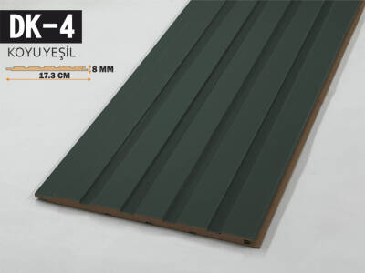 DK-4 Mdf Lambri Duvar Paneli 17.3cmx278cm-KOYU YEŞİL - 1