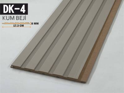 DK-4 Mdf Lambri Duvar Paneli 17.3cmx278cm-KUM BEJİ - 1