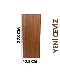 DK-4 Mdf Lambri Duvar Paneli-YENİ CEVİZ - DEKORCUM