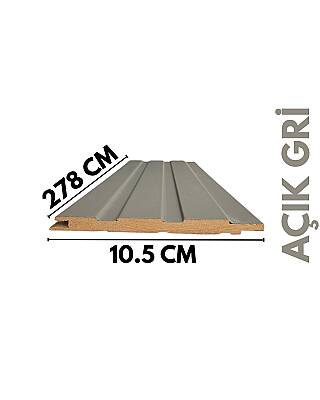 DK-4 Mdf Lambri Duvar Paneli -AÇIK GRİ - 2