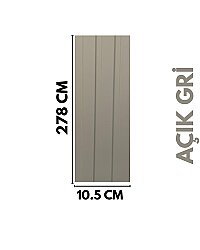 DK-4 Mdf Lambri Duvar Paneli -AÇIK GRİ - DEKORCUM