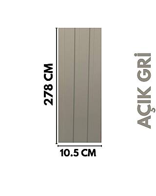 DK-4 Mdf Lambri Duvar Paneli -AÇIK GRİ - 1