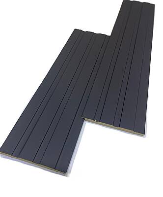 DK-4 Mdf Lambri Duvar Paneli -KOYU GRİ - 1