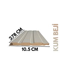 DK-4 Mdf Lambri Duvar Paneli -KUM BEJİ - 2