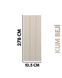 DK-4 Mdf Lambri Duvar Paneli -KUM BEJİ - DEKORCUM