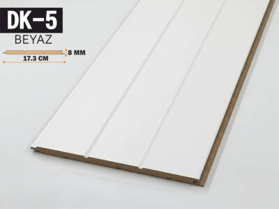 DK-5 Mdf Lambri Duvar Paneli 17.3cmx278cm-BEYAZ - 1