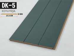 DK-5 Mdf Lambri Duvar Paneli 17.3cmx278cm-KOYU YEŞİL - DEKORCUM