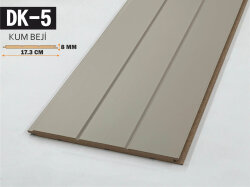 DK-5 Mdf Lambri Duvar Paneli 17.3cmx278cm-KUM BEJİ - DEKORCUM