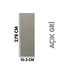 DK-5 Mdf Lambri Duvar Paneli -AÇIK GRİ - DEKORCUM
