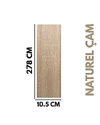 DK-5 Mdf Lambri Duvar Paneli - NATURAL ÇAM - DEKORCUM