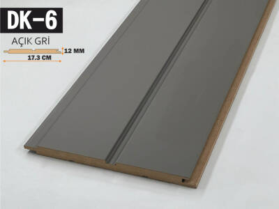 DK-6 Mdf Lambri Duvar Paneli 17.3cmx278cm-AÇIK GRİ - 1