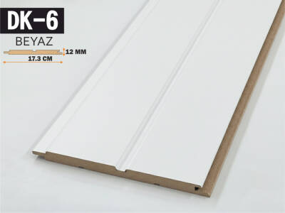 DK-6 Mdf Lambri Duvar Paneli 17.3cmx278cm-BEYAZ - 1