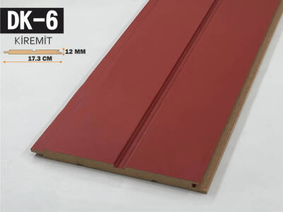 DK-6 Mdf Lambri Duvar Paneli 17.3cmx278cm-KİREMİT - 1