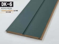 DK-6 Mdf Lambri Duvar Paneli 17.3cmx278cm-KOYU YEŞİL - DEKORCUM