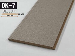 DK-7 Mdf Lambri Duvar Paneli 17.3cmx278cm-BEJ JUT - DEKORCUM