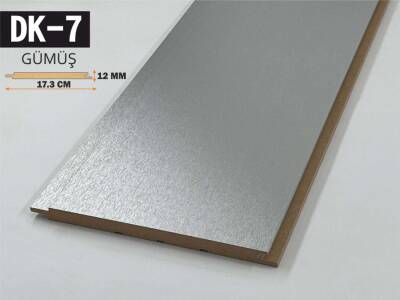 DK-7 Mdf Lambri Duvar Paneli 17.3cmx278cm-GÜMÜŞ - 1
