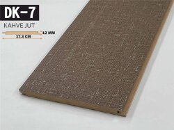 DK-7 Mdf Lambri Duvar Paneli 17.3cmx278cm-KAHVE JUT - DEKORCUM