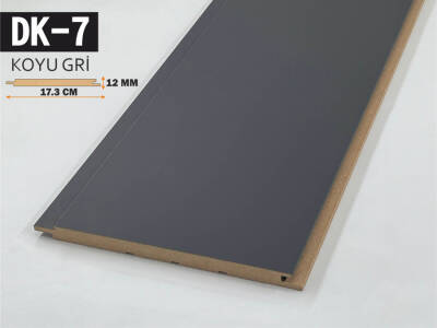 DK-7 Mdf Lambri Duvar Paneli 17.3cmx278cm-KOYU GRİ - 1