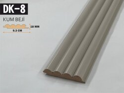 DK-8 Mdf Lambri Duvar Paneli 9.3cmx278cm-KUM BEJİ - DEKORCUM