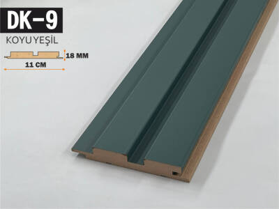 DK-9 Mdf Lambri Duvar Paneli 11cmx278cm-KOYU YEŞİL - 1