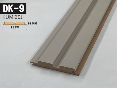 DK-9 Mdf Lambri Duvar Paneli 11cmx278cm-KUM BEJİ - 1