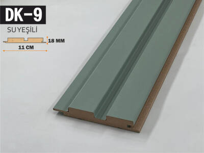 DK-9 Mdf Lambri Duvar Paneli 11cmx278cm-SU YEŞİLİ - 1