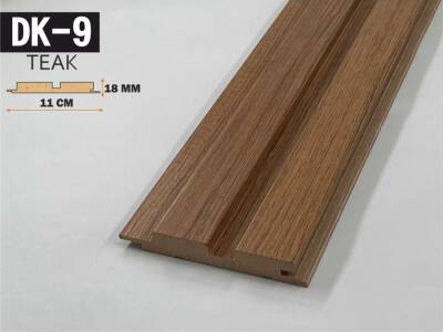DK-9 Mdf Lambri Duvar Paneli 11cmx278cm-TEAK - 1