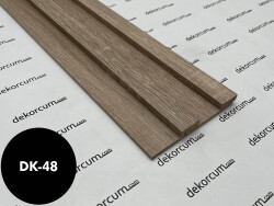 Eko 2.7cm/8mm Çift Çıtalı Ahşap Duvar Lambiri Natural Çam - DEKORCUM