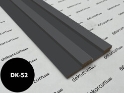 Eko 2.7cm/8mm Çift Çıtalı Ahşap Duvar Lambiri Antrasit - DEKORCUM