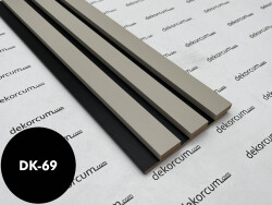 Eko 2.7cm/8mm Üç Çıtalı Ahşap Duvar Lambiri Saten Siyah - DEKORCUM