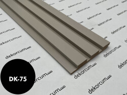 Eko 2.7cm/8mm Üç Çıtalı Ahşap Duvar Lambiri Saten - DEKORCUM