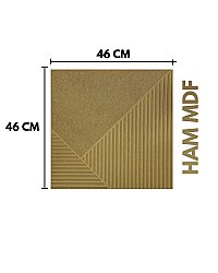 İskandinav MDF Duvar Paneli 45X45 Kare Motifli - DEKORCUM