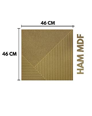 İskandinav MDF Duvar Paneli 45X45 Kare Motifli - 1
