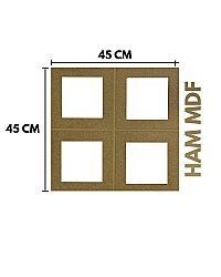 İskandinav MDF Duvar Paneli 45X45 Kare - DEKORCUM