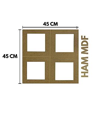 İskandinav MDF Duvar Paneli 45X45 Kare - 1