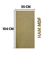 İskandinav MDF Duvar Paneli 55x105 Cm Oval - DEKORCUM