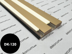 Linear Ledli Ahşap Duvar Lambiri Varak - DEKORCUM