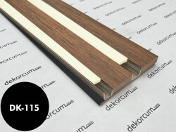 Linear Ledli Ahşap Duvar Lambiri Antik Meşe - DEKORCUM