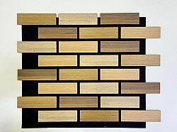 Tuğla Desenli Akustik Duvar Paneli - Karışık - DEKORCUM