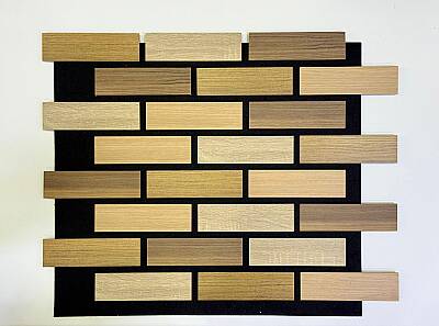 Tuğla Desenli Akustik Duvar Paneli - Karışık - 1